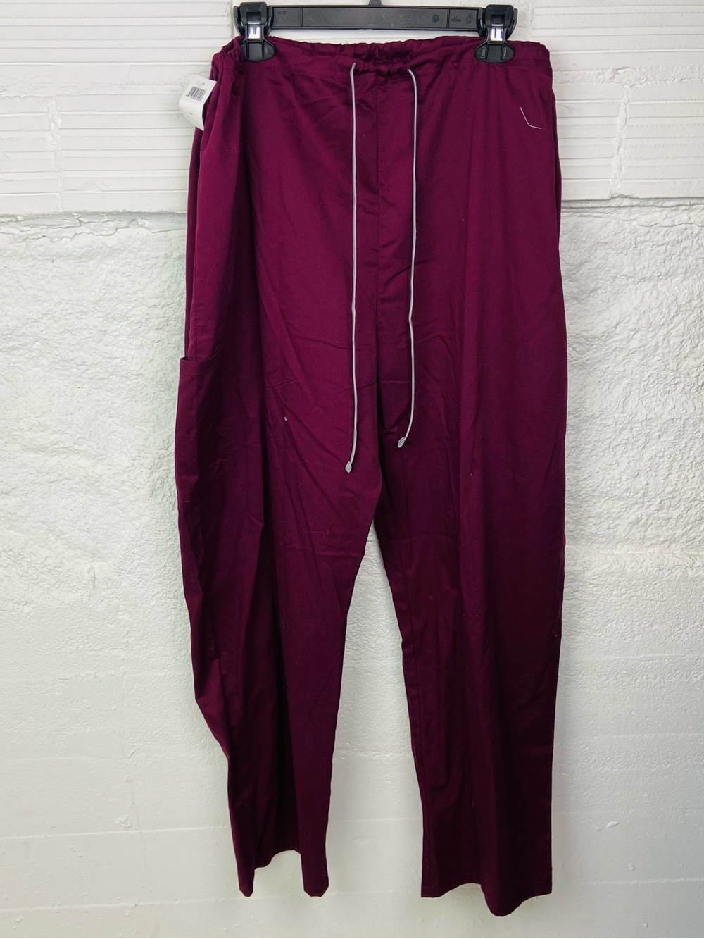 NWT Landau all day Straight-Leg burgundy unisex fit durable Scrub Pants size XXL